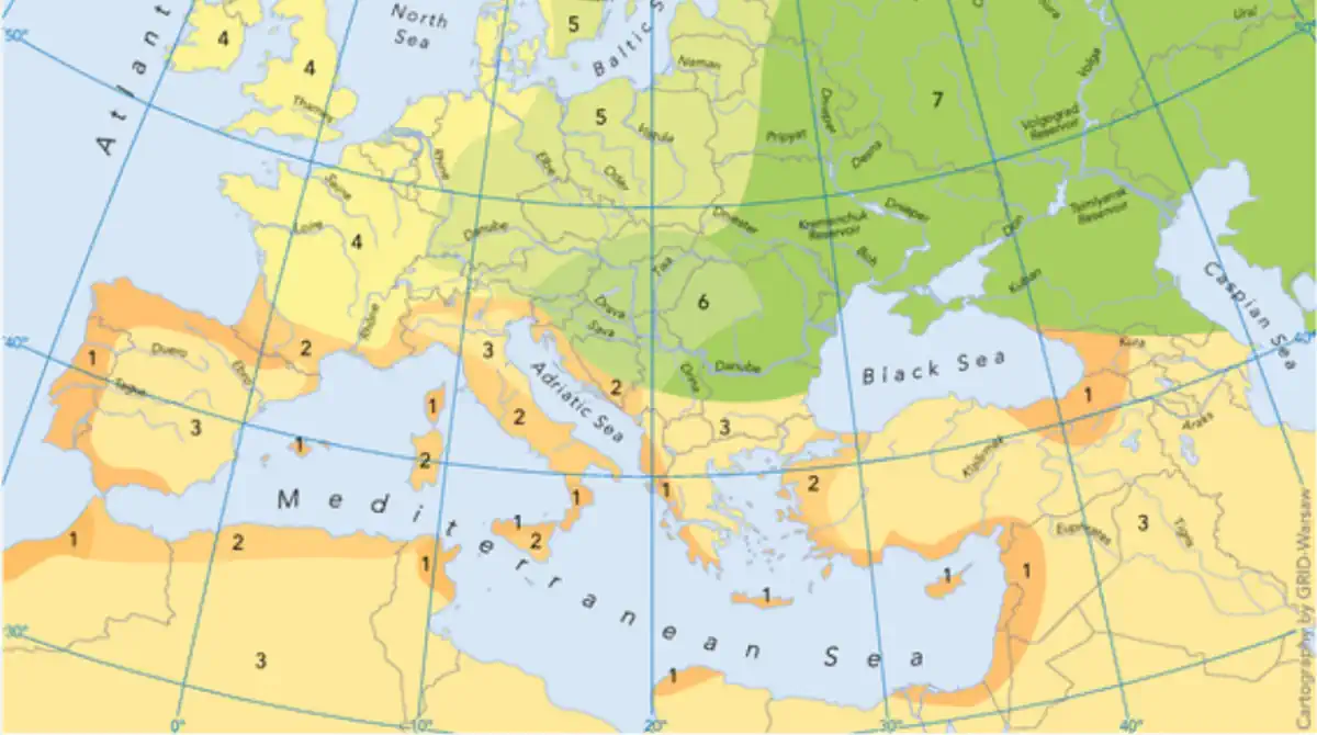 Montenegro climate zones