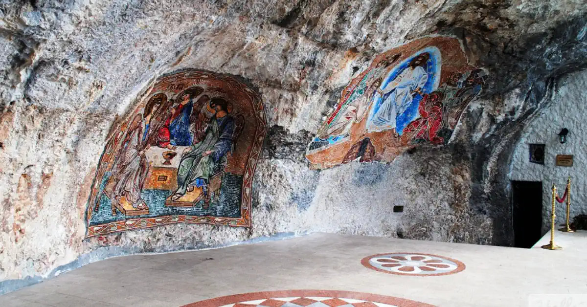 Monastery Ostrog Montenegro frescoes
