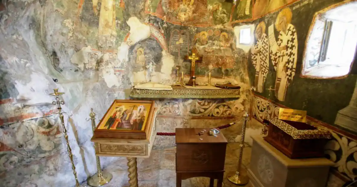 Monastery Ostrog saint basil relics