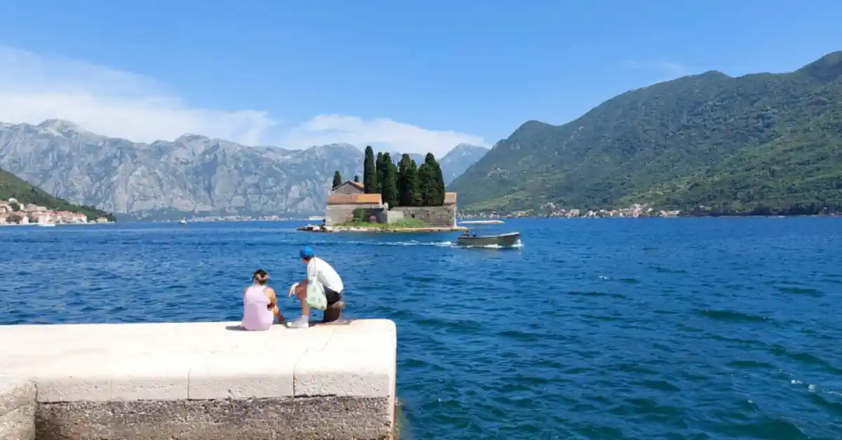 Perast Saint George island