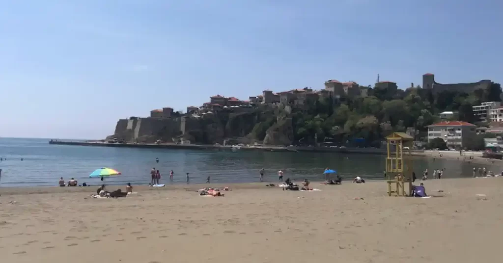 Ulcinj Main beach and Old Town