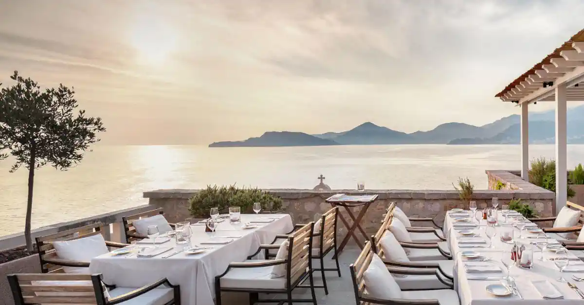 Aman Sveti Stefan Restaurant Arva Terrace