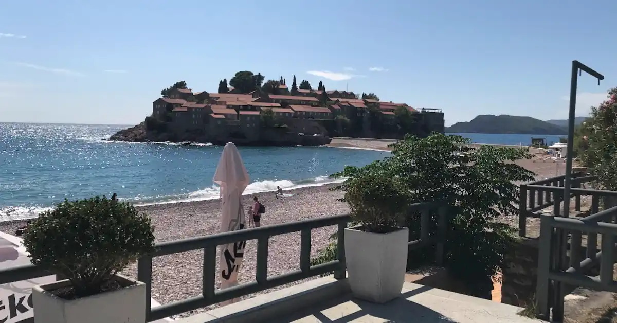 Sveti Stefan Beach Southern Part