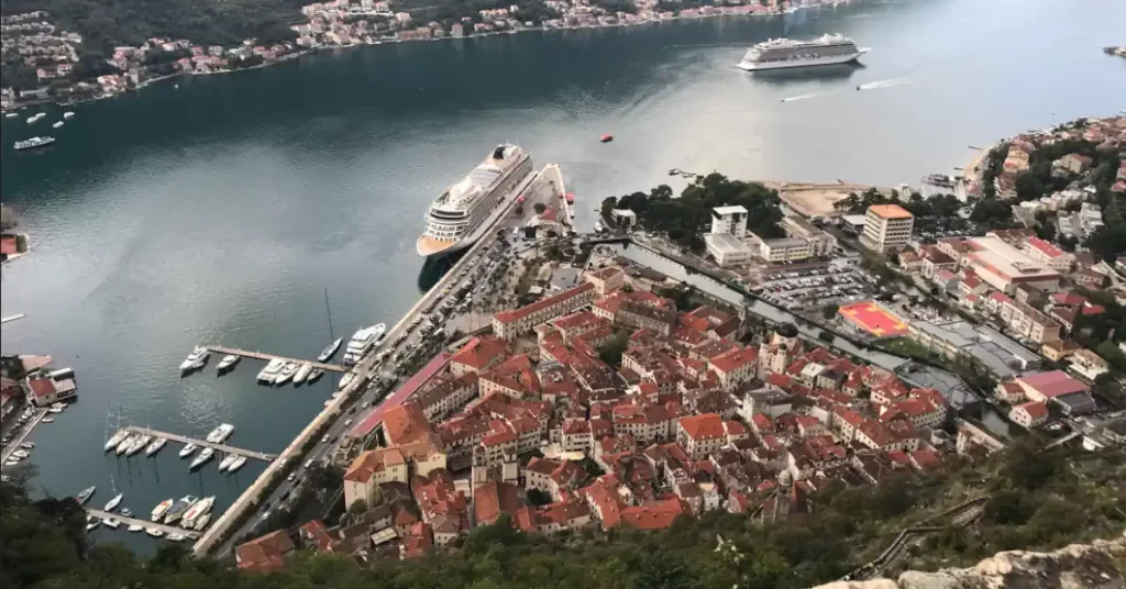 Kotor Old Town Aerial