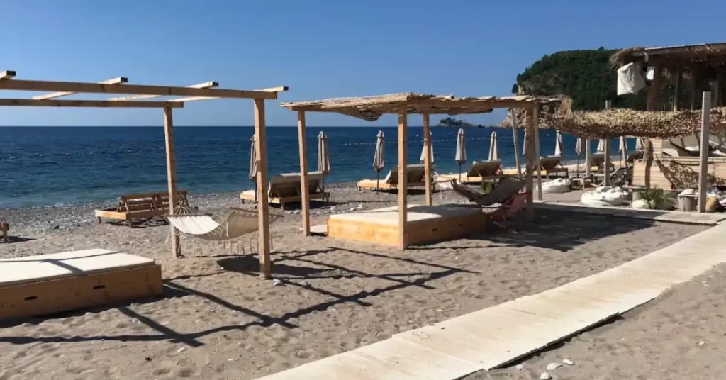 Buljarica Beach Sunbeds