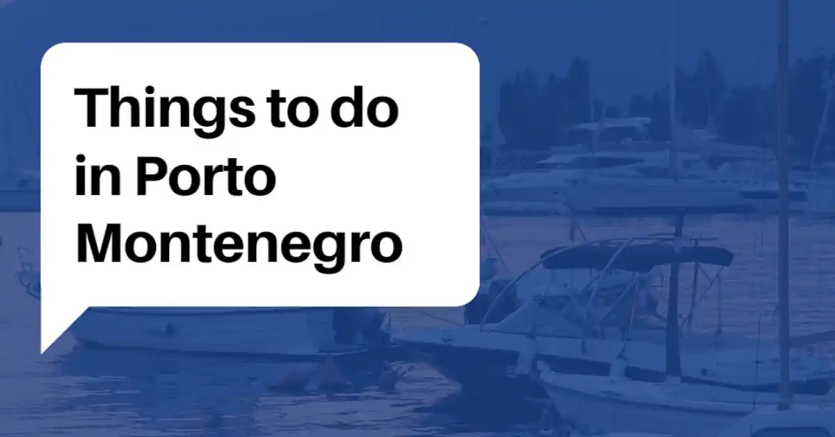 Things to do in Porto Montenegro Guide